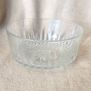 Arcoroc Clear Crystal Bowl France 8"